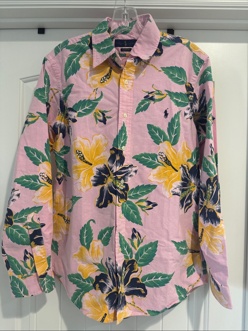 Ralph Lauren Pink Floral Button-Down Shirt
